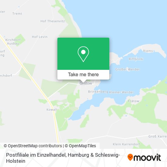 Postfiliale im Einzelhandel map