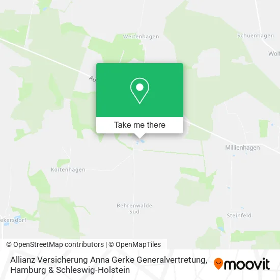 Карта Allianz Versicherung Anna Gerke Generalvertretung