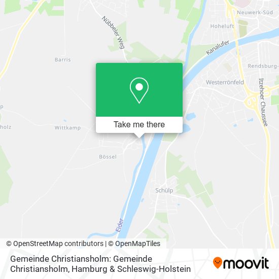 Gemeinde Christiansholm: Gemeinde Christiansholm map