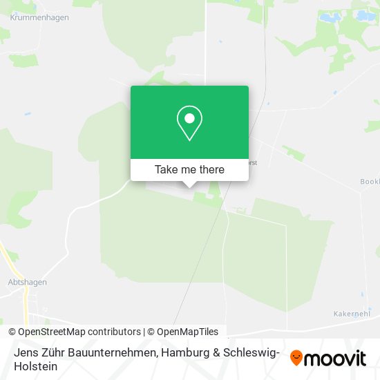 Jens Zühr Bauunternehmen map