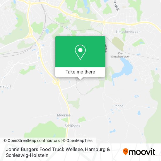 John's Burgers Food Truck Wellsee map