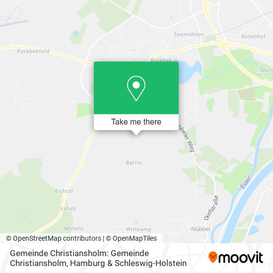 Gemeinde Christiansholm: Gemeinde Christiansholm map