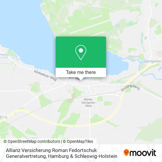 Allianz Versicherung Roman Fedortschuk Generalvertretung map