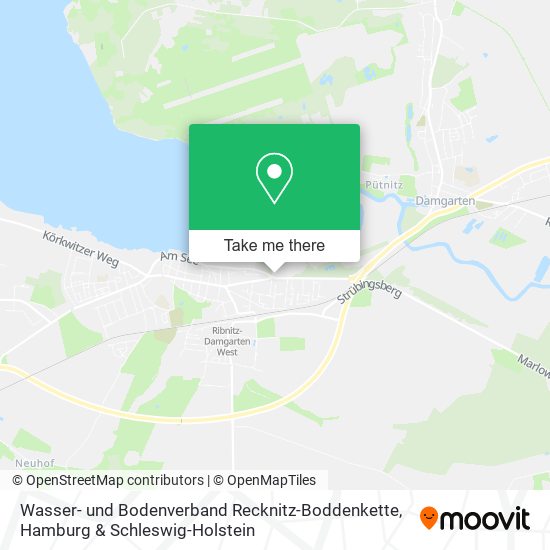 Карта Wasser- und Bodenverband Recknitz-Boddenkette