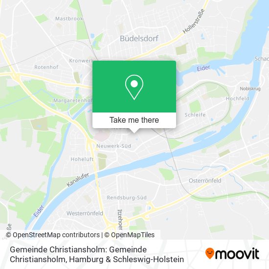 Gemeinde Christiansholm: Gemeinde Christiansholm map