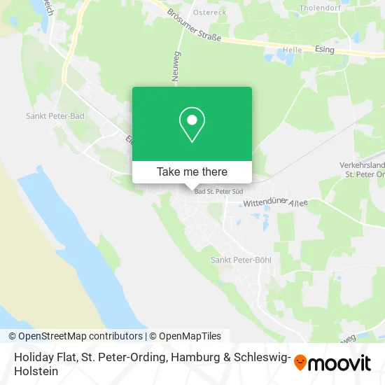 Карта Holiday Flat, St. Peter-Ording