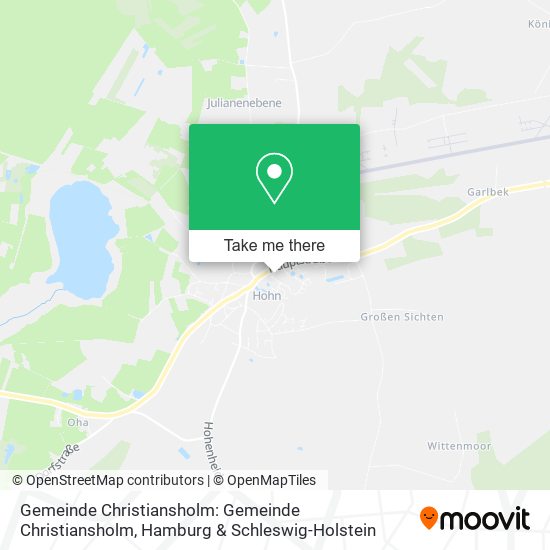 Gemeinde Christiansholm: Gemeinde Christiansholm map
