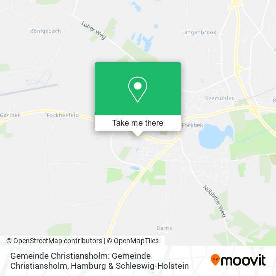 Gemeinde Christiansholm: Gemeinde Christiansholm map