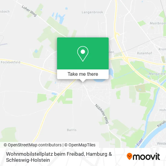 Карта Wohnmobilstellplatz beim Freibad