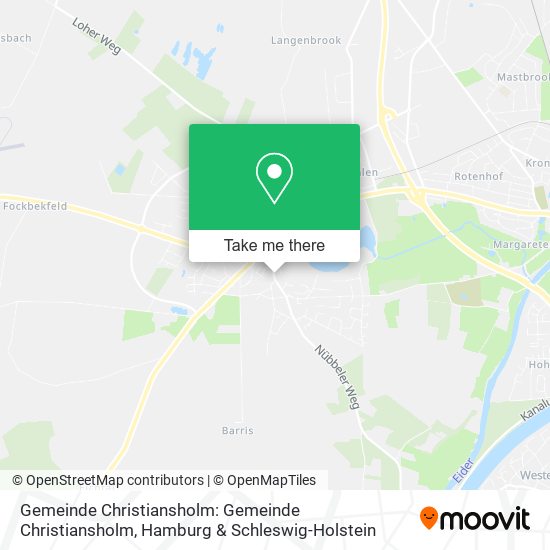 Gemeinde Christiansholm: Gemeinde Christiansholm map