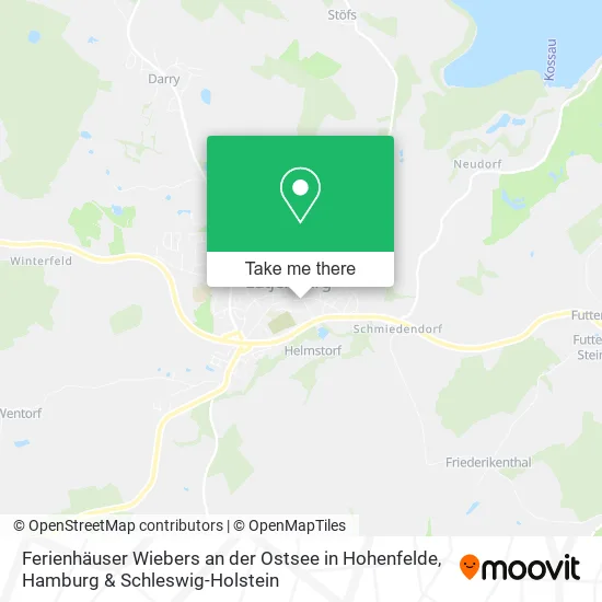 Карта Ferienhäuser Wiebers an der Ostsee in Hohenfelde