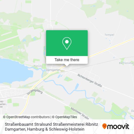 Straßenbauamt Stralsund Straßenmeisterei Ribnitz Damgarten map