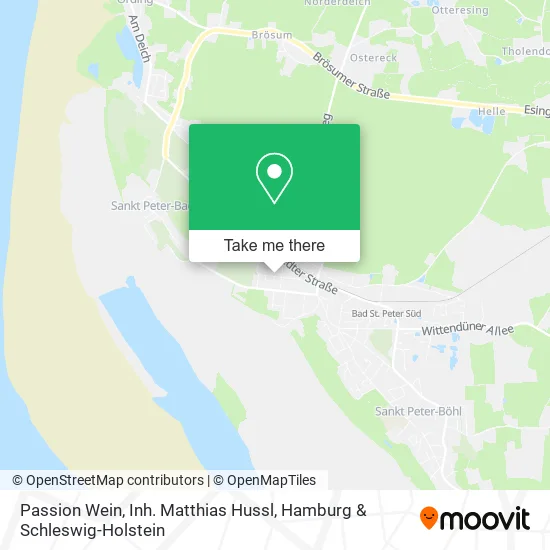 Карта Passion Wein, Inh. Matthias Hussl