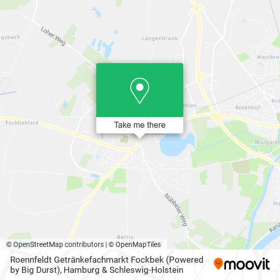 Roennfeldt Getränkefachmarkt Fockbek (Powered by Big Durst) map
