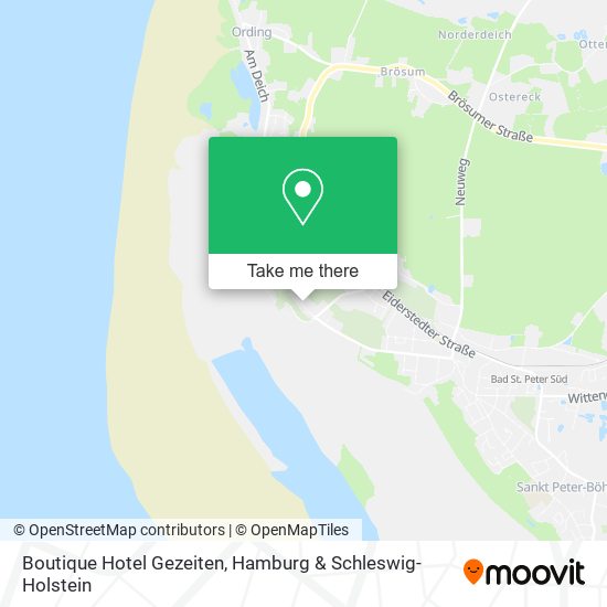 Boutique Hotel Gezeiten map