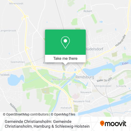 Gemeinde Christiansholm: Gemeinde Christiansholm map
