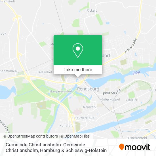 Gemeinde Christiansholm: Gemeinde Christiansholm map