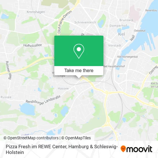 Карта Pizza Fresh im REWE Center