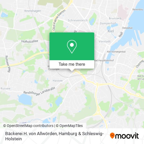 Bäckerei H. von Allwörden map