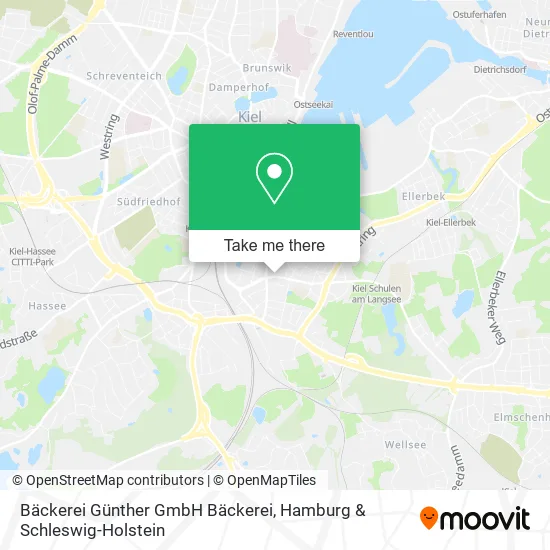 Карта Bäckerei Günther GmbH Bäckerei