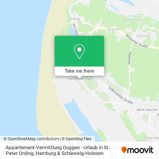 Appartement-Vermittlung Duggen - Urlaub in St. Peter Ording map