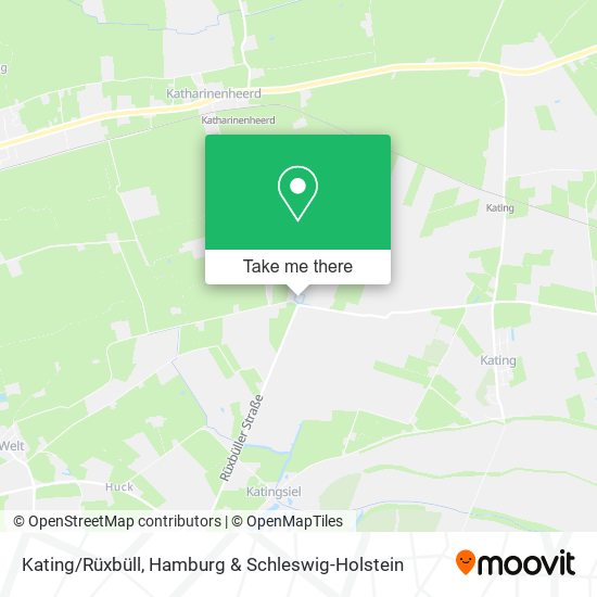 Kating/Rüxbüll map
