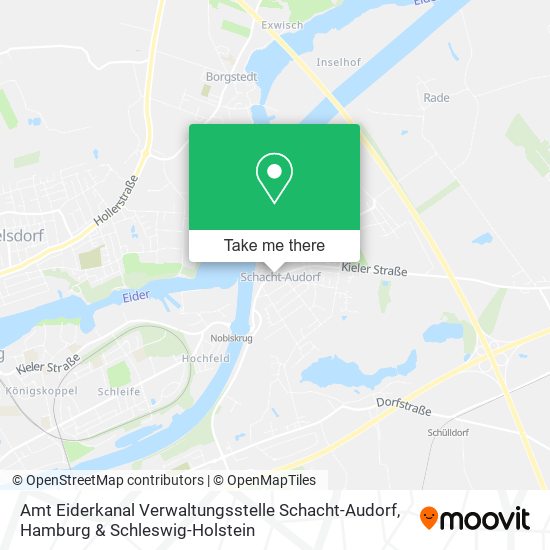 Карта Amt Eiderkanal Verwaltungsstelle Schacht-Audorf