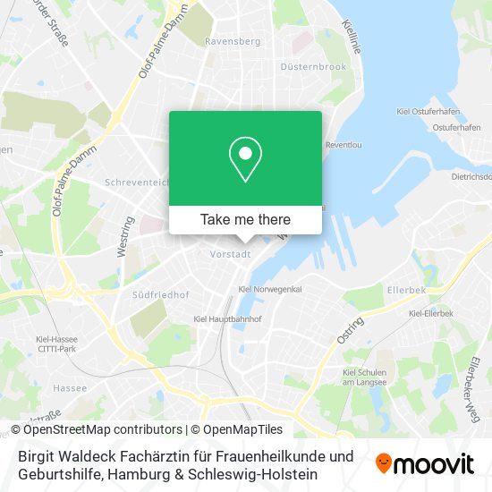 Birgit Waldeck Fachärztin für Frauenheilkunde und Geburtshilfe map