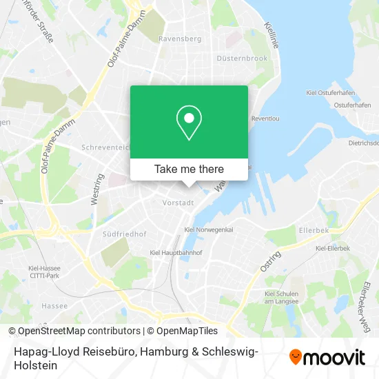 Карта Hapag-Lloyd Reisebüro