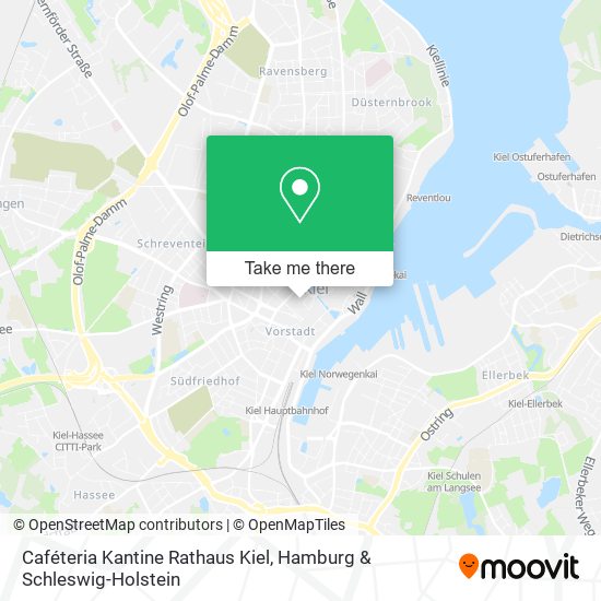 Caféteria Kantine Rathaus Kiel map