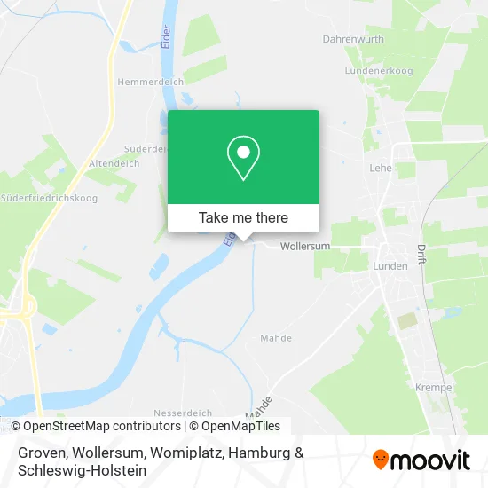 Карта Groven, Wollersum, Womiplatz