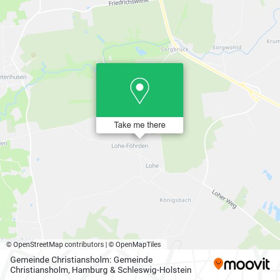 Gemeinde Christiansholm: Gemeinde Christiansholm map