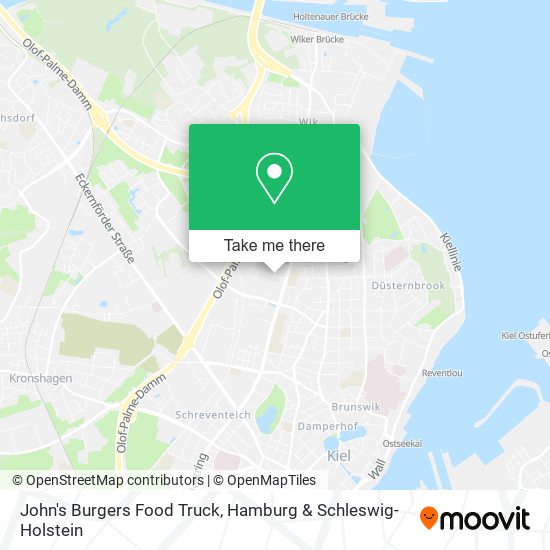 John's Burgers Food Truck map
