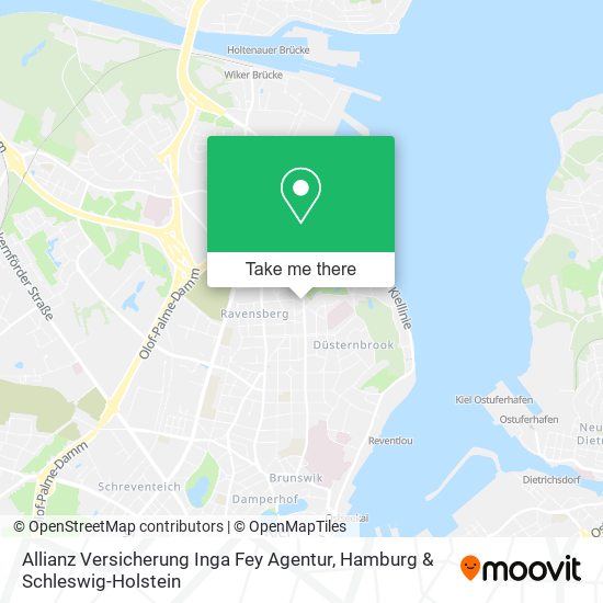Allianz Versicherung Inga Fey Agentur map