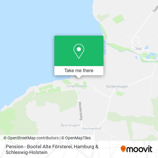 Pension - Bootel Alte Försterei map