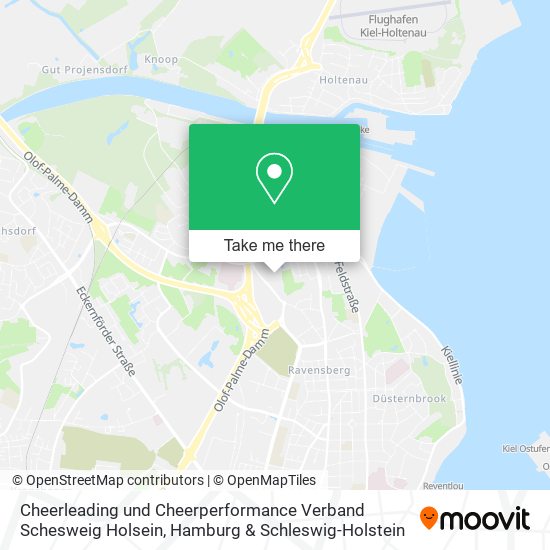 Cheerleading und Cheerperformance Verband Schesweig Holsein map