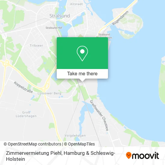 Карта Zimmervermietung Piehl