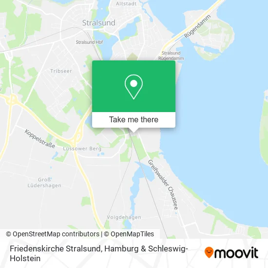 Карта Friedenskirche Stralsund