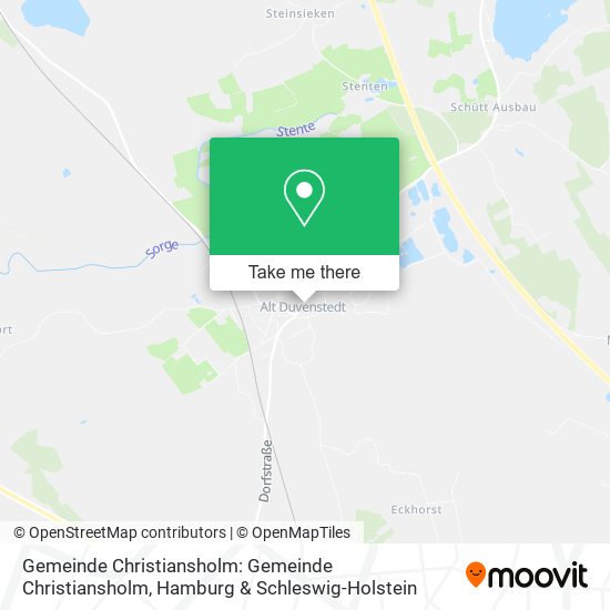 Gemeinde Christiansholm: Gemeinde Christiansholm map