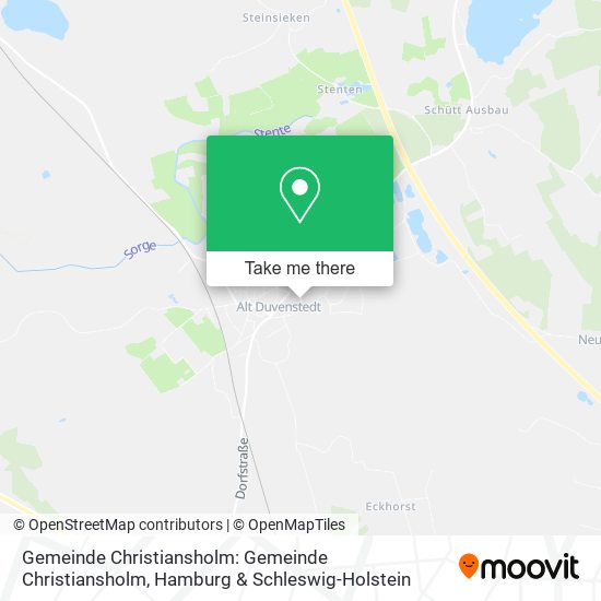 Gemeinde Christiansholm: Gemeinde Christiansholm map