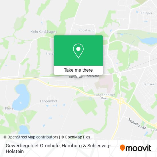 Gewerbegebiet Grünhufe map