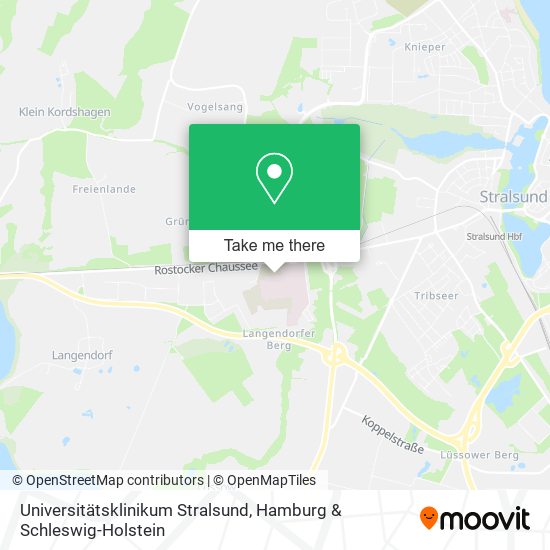 Universitätsklinikum Stralsund map