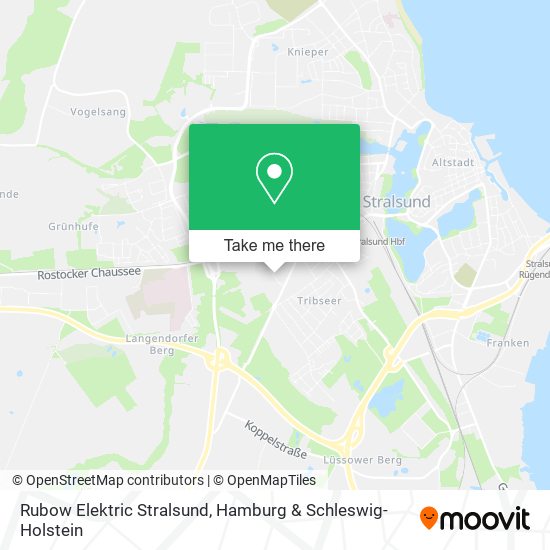 Rubow Elektric Stralsund map