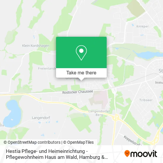 Карта Hestia Pflege- und Heimeinrichtung - Pflegewohnheim Haus am Wald