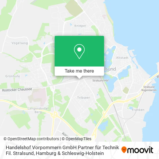 Карта Handelshof Vorpommern GmbH Partner für Technik Fil. Stralsund