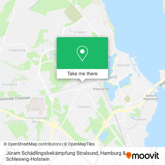 Jüram Schädlingsbekämpfung Stralsund map
