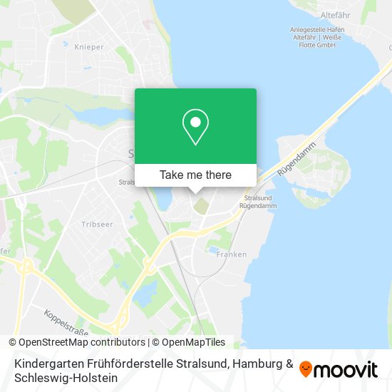 Карта Kindergarten Frühförderstelle Stralsund