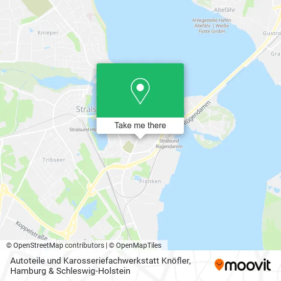 Карта Autoteile und Karosseriefachwerkstatt Knöfler