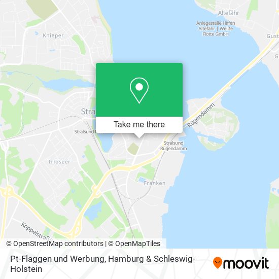 Pt-Flaggen und Werbung map