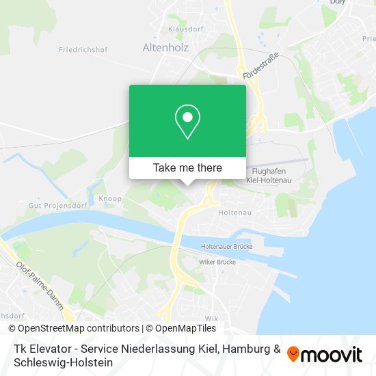 Tk Elevator - Service Niederlassung Kiel map